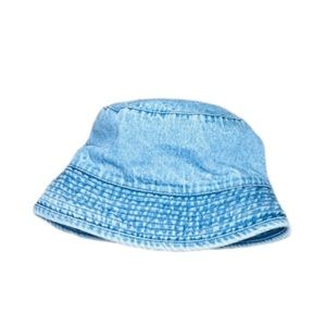 Feathers Denim Bucket Hat